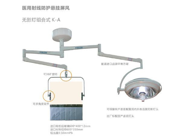 悬挂式射线防护屏