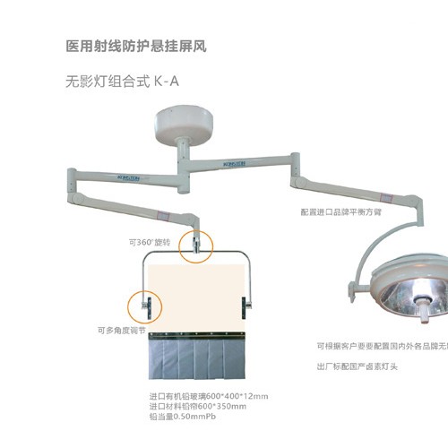 悬挂式射线防护屏