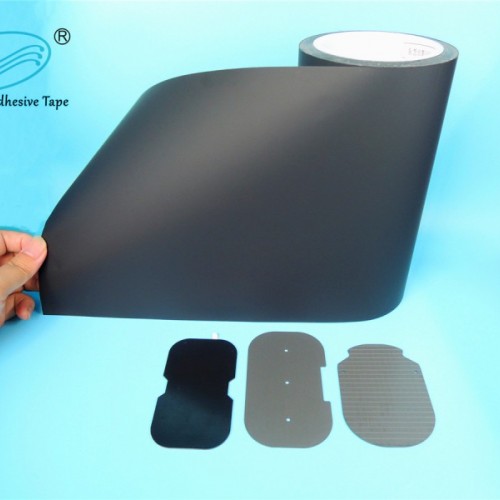 墨田-超薄哑黑单面胶用于磁片石墨片纳米晶等表面加强复合保护