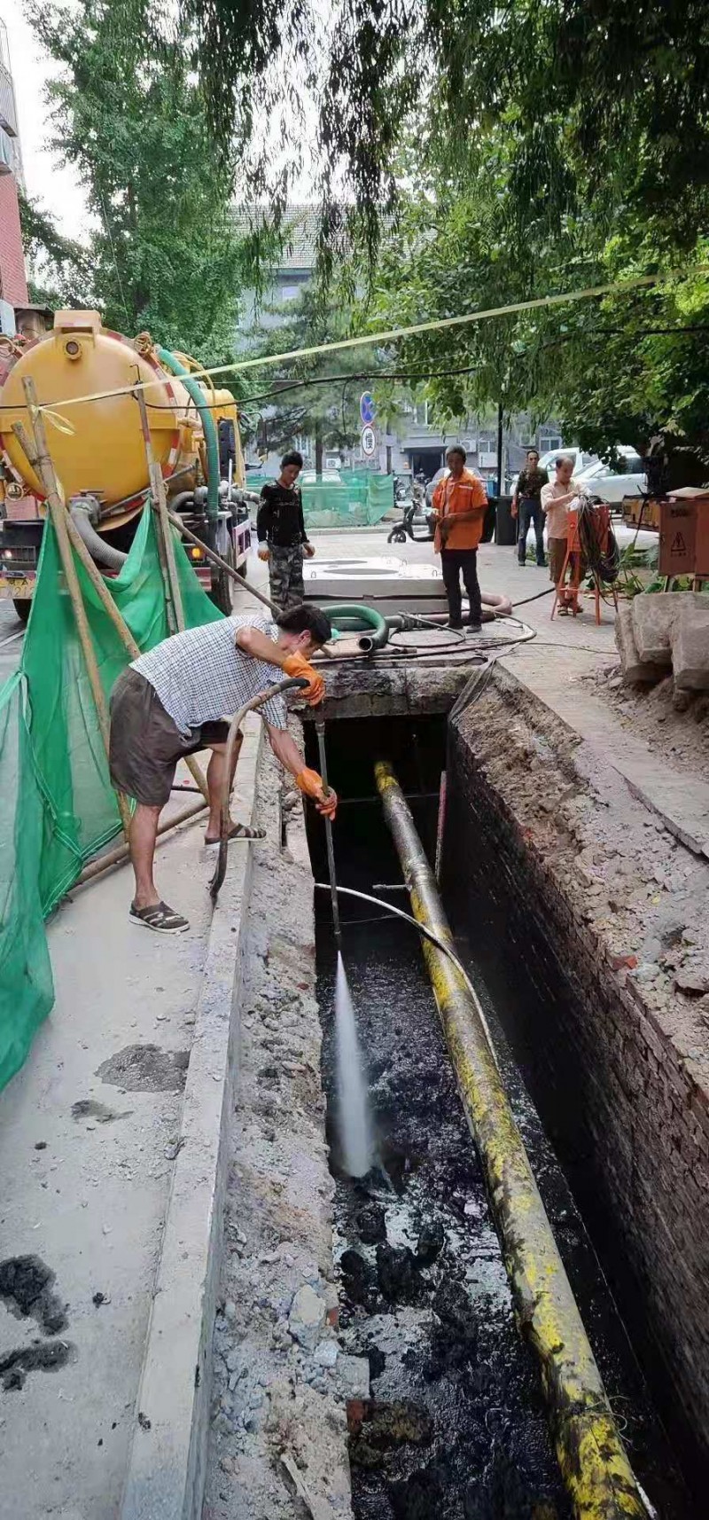 高压清洗管道