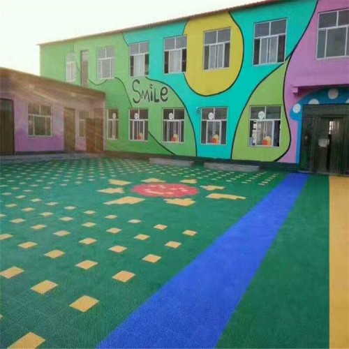 学校悬浮地板 幼儿园户外软悬浮式拼装地板 生产厂家