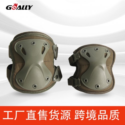 厂家定制护膝护具四件套户外CS护肘套装骑特种兵战术军迷装备