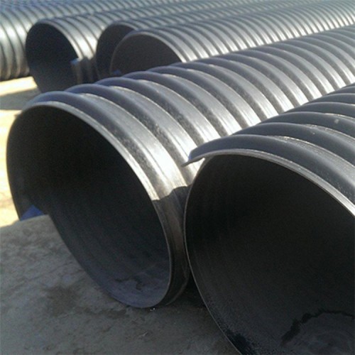 埋地式pe钢带管排污管 聚乙烯钢带增强管波纹管排水排污