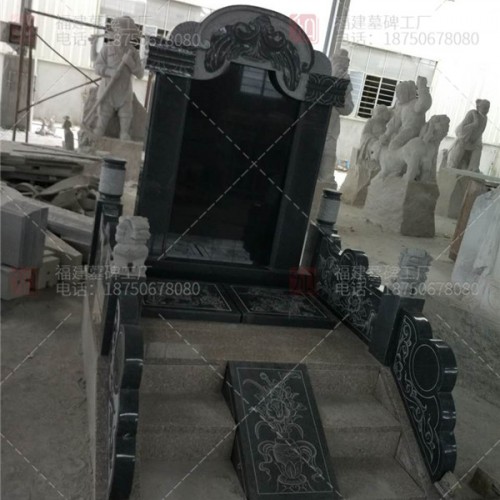 贵州纳雍墓地施工造价 简单墓碑 雕刻用心