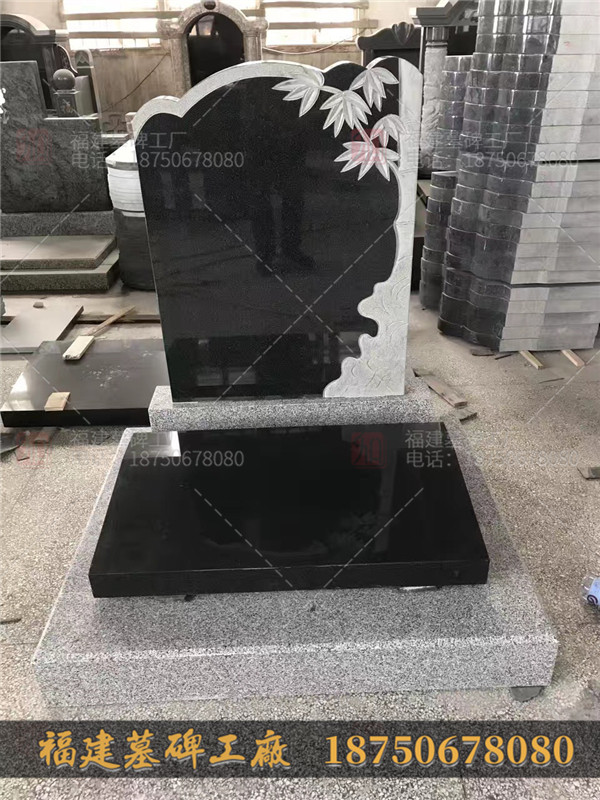 陕西渭南农村墓地设计效果图 兰珍珠墓碑 可现货可定制