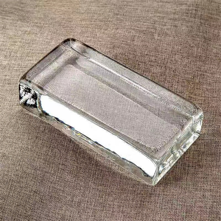 精磨气泡水纹水晶砖，气泡透明水晶玻璃砖