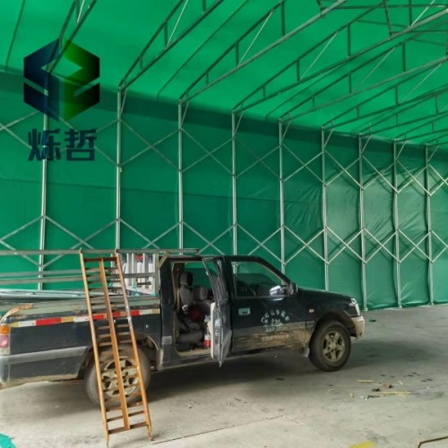 宝山镇折叠移动雨棚户外大型帐篷活动钢构雨棚