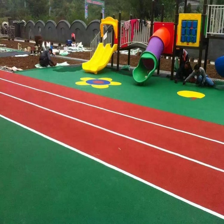豪玉体育   运动场塑胶跑道 幼儿园epdm塑胶地面