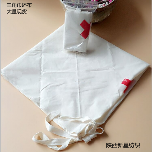棉坯布c32*32 68*52 96cm棉三角巾