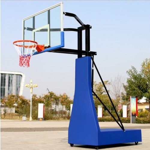 篮球架 成人户外学校篮球场标准仿液压比赛篮球架