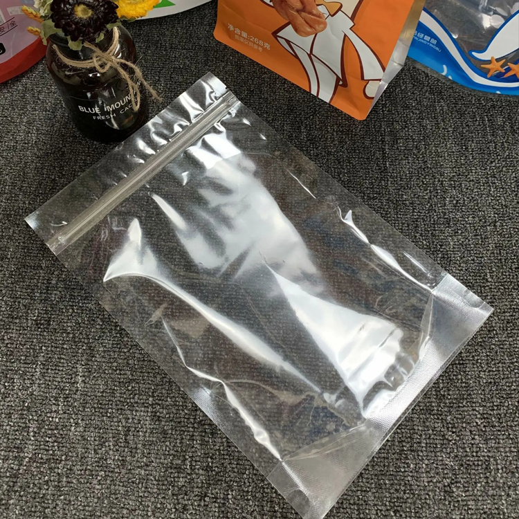 自立拉链袋 透明食品级密封袋子 拉链式塑料袋