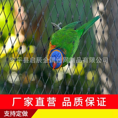 不锈钢绳网 鸟笼舍围网 百鸟园网 动物园鸟语林网生产厂家