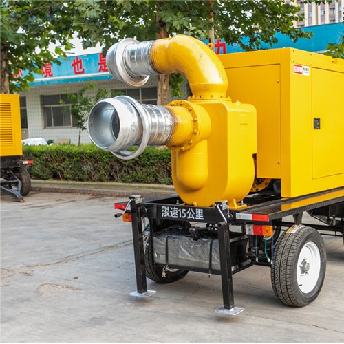 欧洲狮动力500方柴油水泵 野外施工 移动泵站应急型