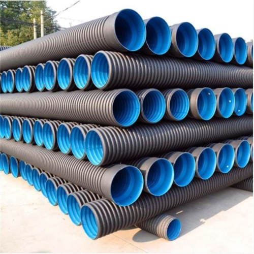 HDPE增强型钢带螺旋波纹管厂家 国晋大口径雨污水管道