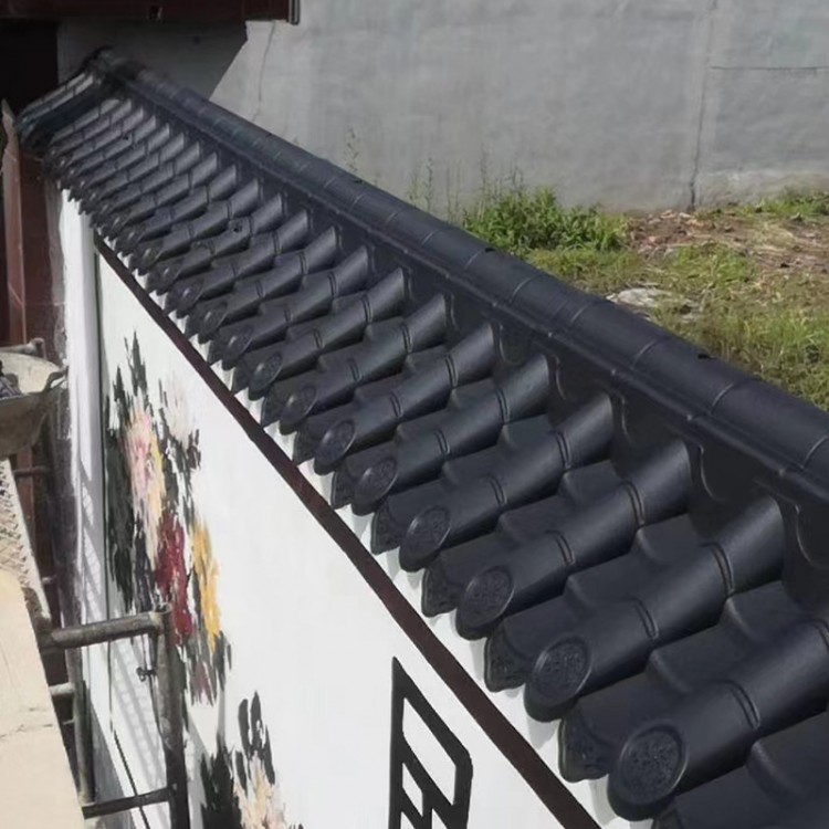 合成仿古树脂瓦一体瓦别墅建筑